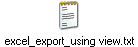 excel_export_using view.txt