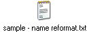 sample - name reformat.txt