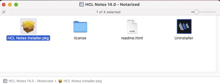 HCL Notes 14.0 - Notorized DMG Contents