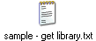 sample - get library.txt