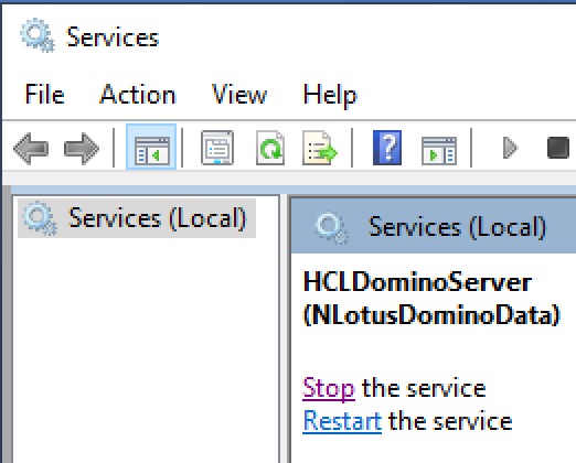 Services App - Verify Domino Running