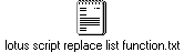 lotus script replace list function.txt