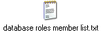 database roles member list.txt
