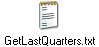 GetLastQuarters.txt